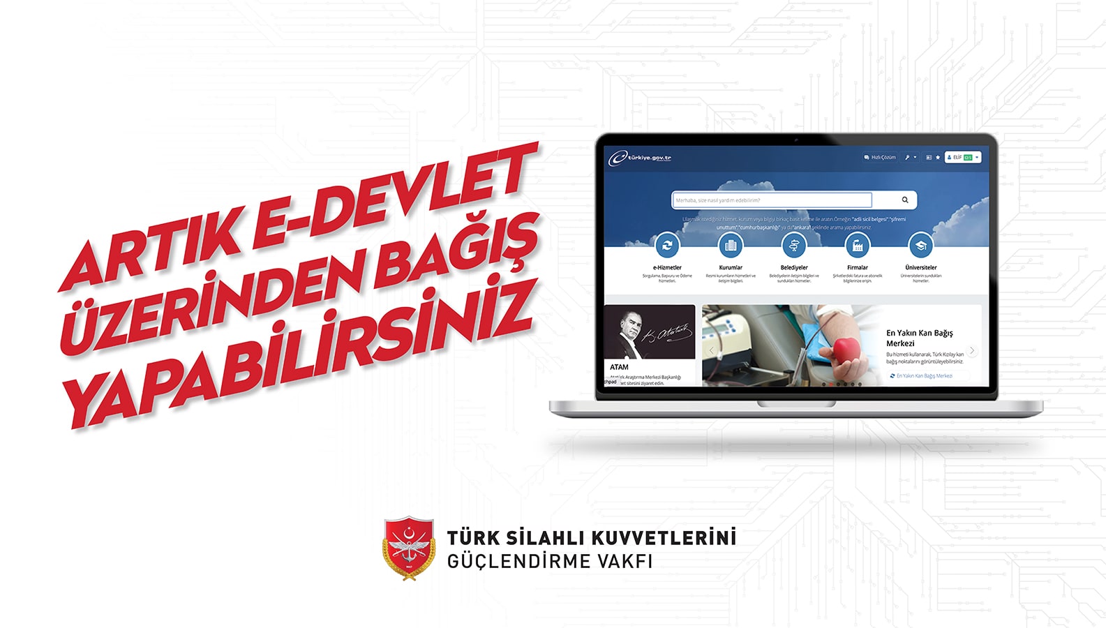 Vakfımıza e-Devlet Üzerinden Bağış Yapabilirsiniz